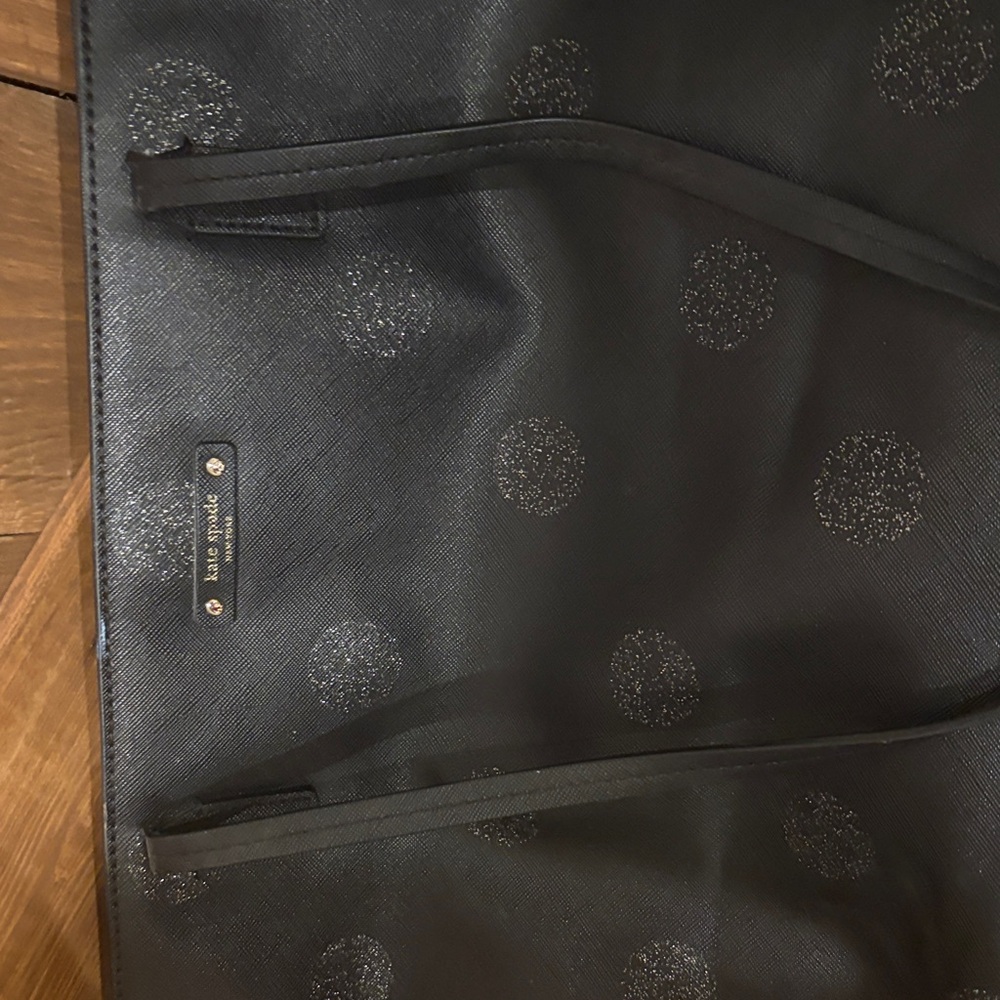 Kate Spade Black Bag with Sparkling Dots
